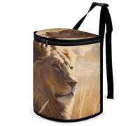 DWTJKMS Cubo de basura Prairie Lion con tapa, gran capacidad, para colgar, a prueba de fugas, impermeable, accesorios para el interior