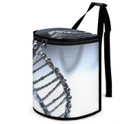 DWTJKMS DNA Chain Photo - Cubo de basura con tapa para colgar de gran capacidad, a prueba de fugas, impermeable, accesorios para interiores