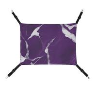 DWTJKMS Hamaca para gatos con textura morada oscura, hamacas suaves para dormir, hamaca ajustable para mascotas para todas las estaciones, para gatos, hurones, cachorros, conejos, animales pequeños