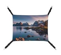 DWTJKMS Hamaca para gatos de las Islas Noruegas, hamacas suaves para dormir, hamaca ajustable para mascotas para todas las estaciones, para gatos, hurones, cachorros, conejos, animales pequeños