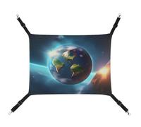 DWTJKMS Planet Cat Hamaca suave para dormir, hamaca ajustable para mascotas para todas las estaciones, para gatos, hurones, cachorros, conejos, animales pequeños (clásica)