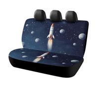 DWTJKMS Rocket in Space - Funda para asiento de coche, protector antideslizante para asiento trasero, duradera, a prueba de arañazos, tamaño universal, para automóviles, camiones y SUV
