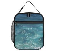 DWTJKMS The Blue Sea - Bolsa de almuerzo aislada a prueba de fugas para hombres y mujeres, con asa reutilizable y aislada, para oficina, trabajo, picnic
