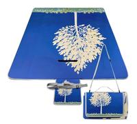 DWTJKMS The White Tree - Tapete de picnic plegable e impermeable con bolsa de mano, tapete grande de picnic al aire libre, manta de camping de 58 x 58 pulgadas para playa, parque, viajes