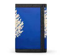 DWTJKMS The White Tree Wallet minimalista para hombre, portafolios triple, moderna, antirrobo, para tarjetas y dinero en efectivo