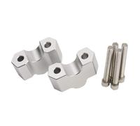 DWTNMEX Elevador Manillar Moto para BMW para F800GS 2023 2024 Manillar Motocicleta Elevador Barra Montaje Mango Negro Plata Aleación Aluminio Elevador Manillar Motocicleta(Silver)