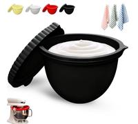 DWTYQN Forros De Silicona para Mezcladores De Cabeza De Inclinación De Cocina 5 Qt, Inserto De Tazón De Silicona De Ayuda De Cocina, Accesorios De Tazón De Mezclador para Hornear Y Cocinar(Black)