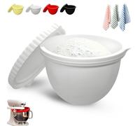 DWTYQN Forros De Silicona para Mezcladores De Cabeza De Inclinación De Cocina 5 Qt, Inserto De Tazón De Silicona De Ayuda De Cocina, Accesorios De Tazón De Mezclador para Hornear Y Cocinar(White)