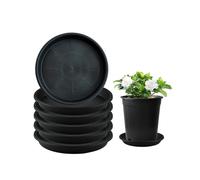 Dww-6pcs-Soucoupe pour pot de fleur rond couleur terre cuite 19 cm - Dessous de pot de fleurs en plastique - Sous-pot pour plantes - Plateau pour pot