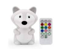 Dww-children's Night Light Bedroom Lamp Baby Night Light Fox Night Light Multicolor Rechargeable Led Night Light 9 Colors Baby Night Light (remote Con