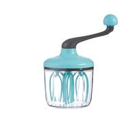 dwxnauixl Batidor de huevos portátil de manivela para cocina doméstica, herramientas de cocina para hornear pasteles de espuma con manivela, accesorios de