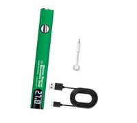 dwxnauixl Bolígrafo para soldar eléctrico con pantalla digital, recargable por USB, fácil de usar, kit de reparación de soldadura versátil para, Verde, 1.3 x 10.2 cm