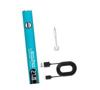 dwxnauixl Bolígrafo para soldar eléctrico con pantalla digital, recargable por USB, fácil de usar, kit de reparación de soldadura versátil para, Conjunto azul, 1.3 x 10.2 cm