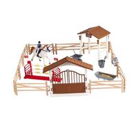 dwxnauixl Juego de simulación de establo de Caballos con Figuras Que Ofrece un Juego Duradero con diseños Resistentes y características Coloridas. de, Hombres Jinete