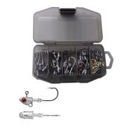 dwxnauixl Libere su potencial de Pesca con Este Juego de anzuelos Resistencia con portacebos en Forma Cono y construcción Robusta. Juego Aparejos Pesca con señuelos Cabeza plomada/Anzuelo