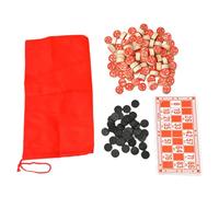 dwxnauixl Piezas de Juego de Bingo Números fáciles de Leer para Fiestas Fichas de Bingo Vintage Diversión para Juegos grupales y Actividades Familiares