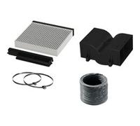 DWZ1DX1I4 accesorio para campana de estufa Kit de recirculación para campana extractora, Set de modificación Kit de recirculación para campana extractora, Negro, Gris, Bosch, 6 pieza(s)