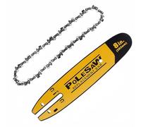 DWZCSB - Barra de motosierra de 8 pulgadas y 8 cadenas DWO1DT6, combo de cadenas de sierra para motosierra DEWALT DCCS620, DCCS620P1, DCCS620B (1 cadena + 1 barra)