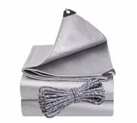 DWZL Lona PE Doble Plata Duradera con Cuerda incluida, Bloqueo UV y antiroturas, Cubierta Exterior para Todo Clima para Coche, camión, Carga, jardín, Granja y Obra(Size:180gsm-8 * 12m)