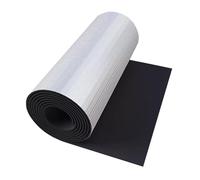 DWZL Rollos Espuma NBR Antiruido Autoadhesiva | Aislamiento Aluminio Celda Cerrada para Techo, Paredes, Furgoneta/Autocaravana Reducción Ruido & Barrera Térmica (10mm, 1x10m)