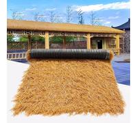 DWZL Techo de Paja Artificial Realista - Resistente a UV & Ignífugo - Materiale PE/PP para Techos, Vallas, Eventos - Impermeable y Fácil de Instalar(Size:100cm*20m(39.4in*65.6ft))