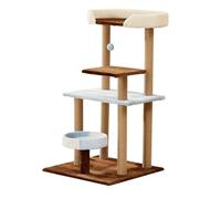 DWZXL Columpio para Gatos Cat Climbing Frame Brown Cat Multi-Layer Cat Climbing Frame Cat Nest Cat Climbing Column Cat Ball Pet Toy Lindo Columpio para Gatos