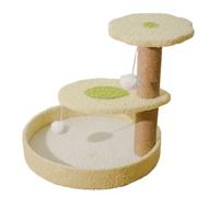 DWZXL Columpio para Gatos Marco De Escalada For Gatos, Nido For Gatos Todo En Uno, No Requiere Espacio, Entretenimiento For Gatos Pequeños, Poste Rascador For Gatos Lindo Columpio para Gatos(Green)