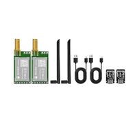 DX-LR22 Kit de desarrollo Semtech LLCC68 LORA UART módulo transceptor serie 868 915MHz con 2 antenas 22 dBm 5 KM de largo alcance compatible con Arduino DIY CE FCC (LR22-SET 868 915MHz)