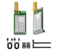 DX-LR32 Kit de desarrollo Semtech SX1262 LORA UART módulo transceptor serie 868 915MHz con 2 antenas 22 dBm 5 KM de largo alcance compatible con Arduino DIY CE FCC (LR32-SET 868 915MHz)
