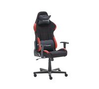 DX Racer 1.2 Silla de Gaming, Funda de Tela, Negro/Rojo, B/H/T: ca. 65/121-131/65 cm