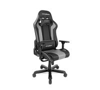 DX Racer 2 Escritorio para Juegos, con función de balancín, Altura Ajustable, giratoria, para Ordenador, Silla de Oficina ergonómica, Tela, Negro, B/H/T: ca. 53/126-136/52 cm