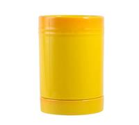 Dxcaicc Soporte para Utensilios de Cocina de cerámica para encimera de Cocina,Organizador de Almacenamiento Estable de Pintura degradada con Bandeja de Drenaje,Amarillo