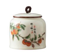 Dxcaicc Tarro De Té De Cerámica Estilo Chino, Recipiente De Té Caddy, Recipiente De Almacenamiento De Té Tarro De Latas con Tapa Hermética Tanque A Prueba De Humedad, 30 OZ,B