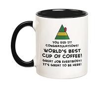 Dxcvbrds Buddy The Elf Movie World's Best Cup of Coffee, taza de café novedosa de 325 ml