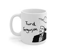Dxcvbrds Burt Reynolds Turd Ferguson Celebrity Jeopardy SNL - Taza de café de 325 ml