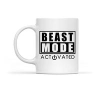 Dxcvbrds New Beast Mode - Taza de café de 325 ml, divertida e inspiradora