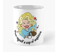 Dxcvbrds New Parton Myself Of A Pour Ambition Dolly Cup - Taza de cerámica de 325 ml