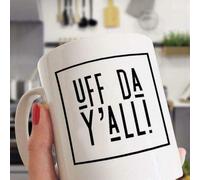 Dxcvbrds New Uff Da Y'all Norway Slang - Taza de cerámica blanca de 325 ml, taza de café y té, taza de regalo, taza de 325 ml