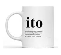 Dxcvbrds Nueva taza de café Lito Definition, taza de diccionario definido Lito Divertida idea de cumpleaños de Navidad para abuelo, abuelo, Abuelito Abuelo, taza blanca de 325 ml