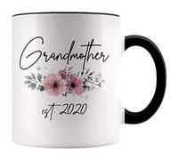 Dxcvbrds Taza de café con texto en inglés "New Grandmother Est 2020 Pregnancy Announcement Gift to New Grandmother", 325 ml
