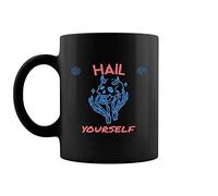 Dxcvbrds Taza de café New Last Podcast On The Left Skull Hail Yourself de 11 y 15 onzas, taza de 11 onzas