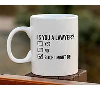 Dxcvbrds Taza divertida con texto en inglés «Is You A Lawyer»