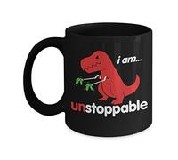 Dxcvbrds Taza divertida Trex - Unstoppable T-Rex Small Toy Arms - Taza de café para oficina en casa, regalo para los amantes de los dinosaurios, taza de 325 ml
