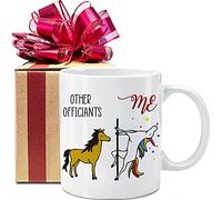 Dxcvbrds Taza oficial de boda, regalo para oficiantes, el mejor regalo de pareja de otros oficiantes, taza de unicornio divertida, taza de registro de boda, regalo de agradecimiento para oficiantes