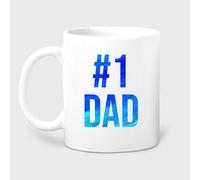 Dxcvbrds Taza para papá con el número 1, taza para el día del padre, taza divertida para papá, taza para papá, mejor papá, regalo para papá, regalo para papá, taza para papá, no 1 papá