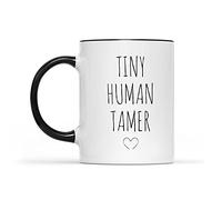 Dxcvbrds Taza pequeña para domador humano, taza para profesores, taza de café para proveedores de guardería, trabajadores de cuidado infantil, divertidos regalos para maestros de primaria preescolar