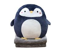DXDE4U - Almohada Suave de Peluche con Forma de pingüino (40,6 cm, cojín de Peluche con Forro Polar Coral (pingüino)