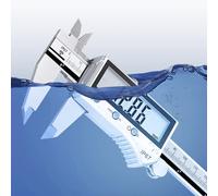 DXDRT Pie de Rey Digital 200mm Impermeable IP67 con Bluetooth, Calibre Digital Electrónica de Acero Inoxidable, Electrónico Vernier Caliper para Mediciones Externas,Internas,Profundidad y Paso