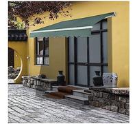 DXDRT Toldo Manual Retráctil con Manivela para Exterior, Toldo Enrollable Ángel Ajustable Resistente al Agua Protección Solar para Terraza Balcón Jardín Patios,2x1.5M/6.5x5FT