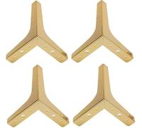 DXEAIN Furniture Legs,Table Leg,Metal,Feet Hardware 4-Piece Set of,Gold，